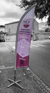 Drapeau maison de santé vraiii
